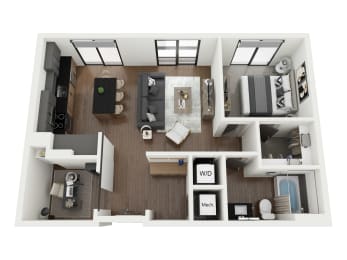 1 bed, 1 bath, 826 sqft, $1,980