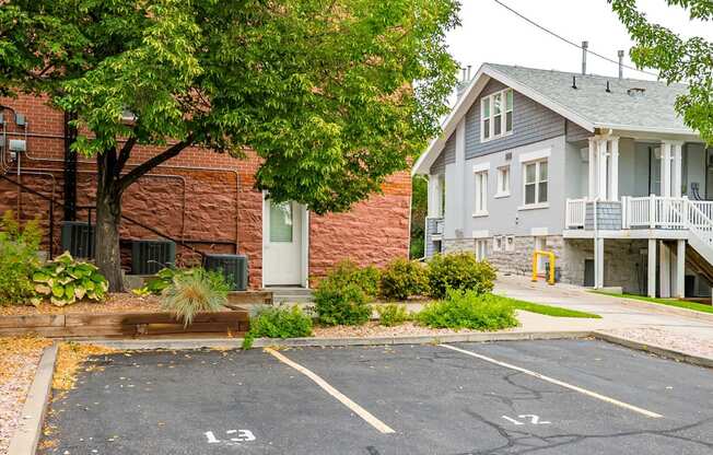 Parking area of Gordon Place Homes