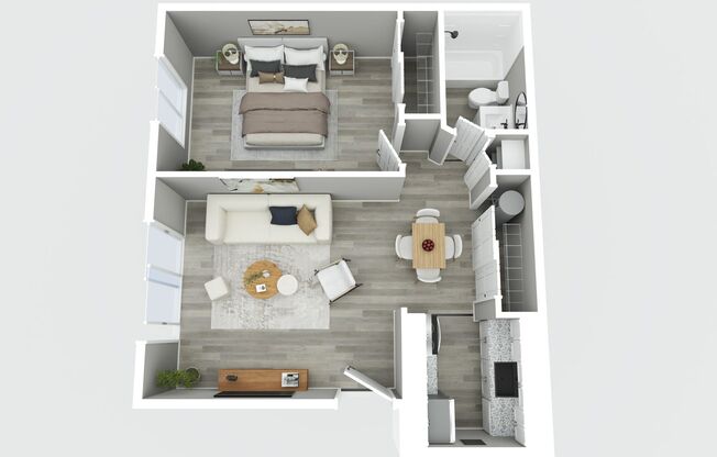 1 bed, 1 bath, 540 sqft, $999, Unit 2337 - 3B