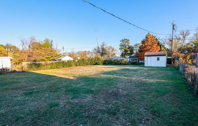 3 Bedroom 1 bath Ranch with large fenced yard available