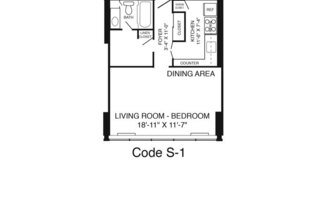 Studio, 1 bath, $1,350, Unit 0211