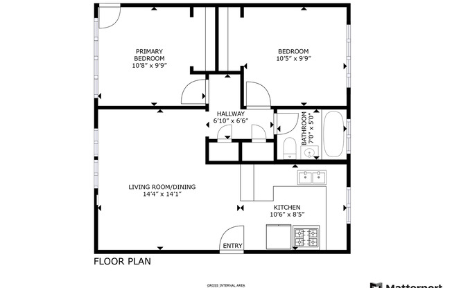 2 beds, 1 bath, 700 sqft, $2,645, Unit Unit D