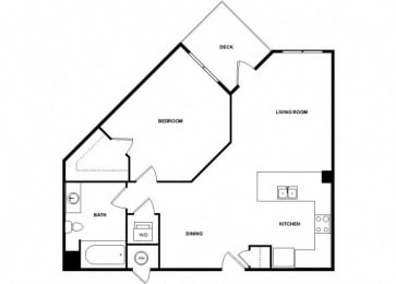 1 bed, 1 bath, 814 sqft, $2,420