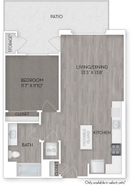 1 bed, 1 bath, 701 sqft, $2,848