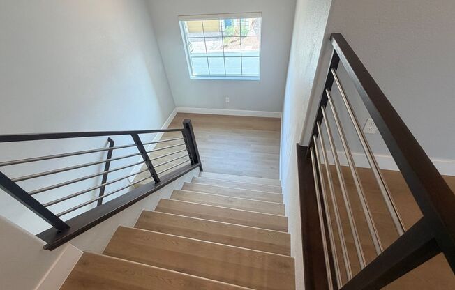 newer3-story home in southwest with Solar panel and EV car charger