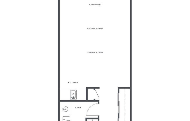 Studio, 1 bath, 450 sqft, $1,960