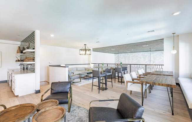 Hospitable gathering spaces at Harrison Apartments, Sarasota, FL, 34243