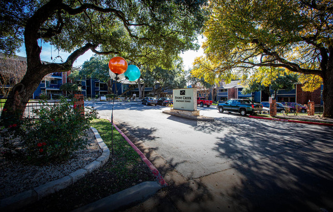 Entrance of Stony Creek Apartments in Austin