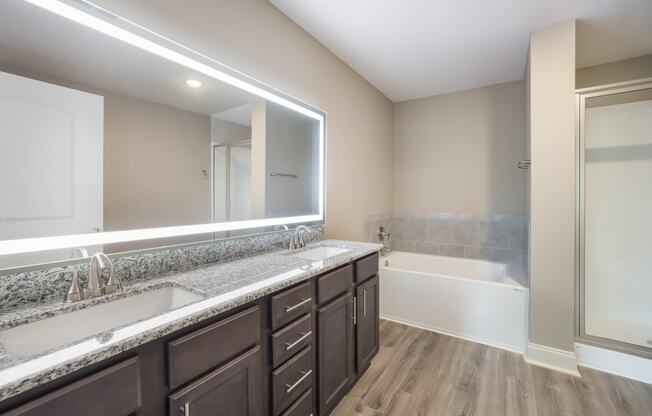 Model 3 Bathroom at Capital Grand Apartments in Tallahassee, FL