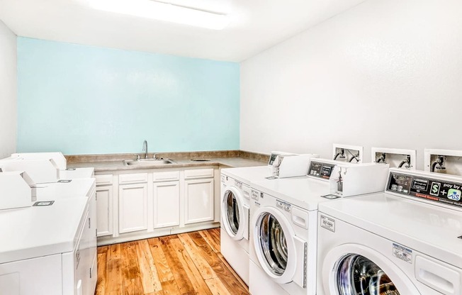 Clothing Care Center with Washers and Dryers