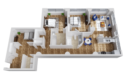 2 beds, 2 baths, 1,470 sqft, $2,200