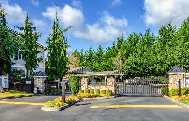 Controlled Access Gates at Abbey Rowe Apartments in Olympia, Washington, WA