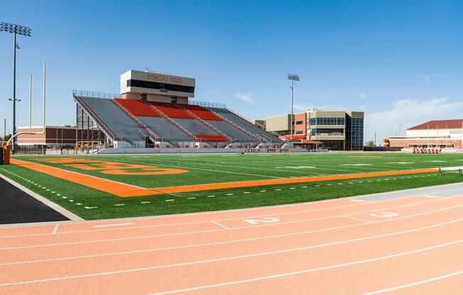 Bobcat Field offers a full-size track and stadium setting, serving as a central hub for local sports, events, and school pride in Celina.