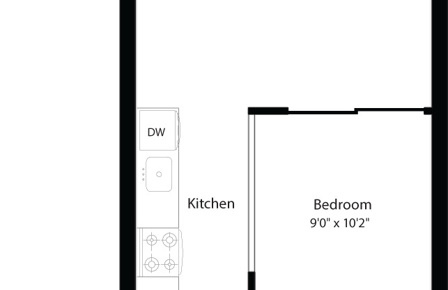 1 bed, 1 bath, 631 sqft, $1,906, Unit 213