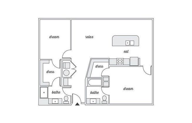 2 beds, 2 baths, 1,193 sqft, $2,101
