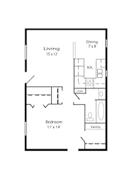 1 bed, 1 bath, 647 sqft, $901