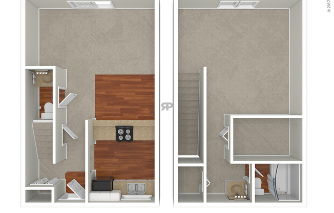 1 bed, 1.5 baths, 870 sqft, $1,010