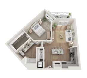 1 bed, 1 bath, 814 sqft, $1,754