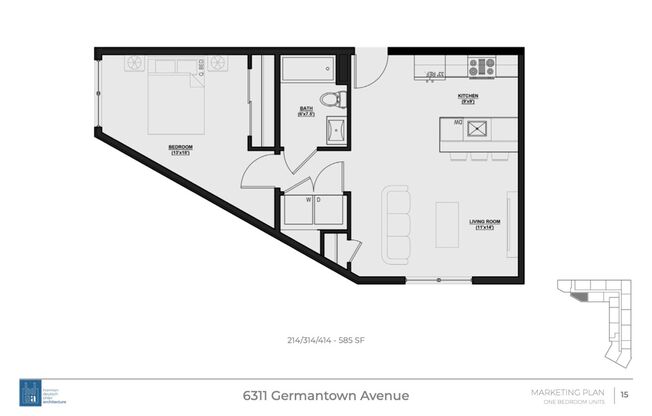 1 bed, 1 bath, 644 sqft, $1,450, Unit 214