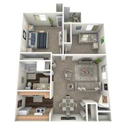 2 beds, 1 bath, 720 sqft, $999