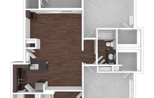 2 beds, 2 baths, 955 sqft, $1,920