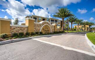 Main Entrance at The Oasis at Brandon, Florida