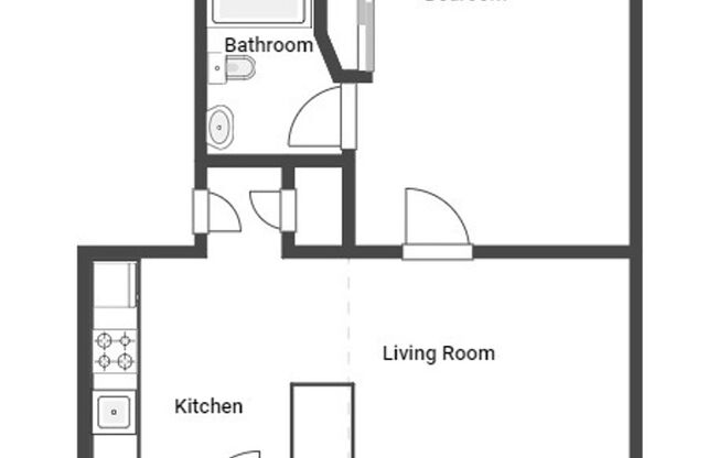 1 bed, 1 bath, 561 sqft, $1,300, Unit 39A2