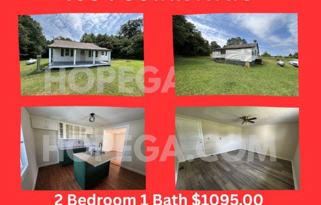 HOGANSVILLE- 1664 Corinth Rd 2 Bedrooms 1 Bath