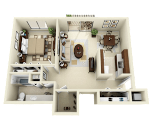 1 bed, 1 bath, 800 sqft, $1,080