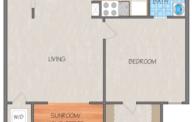 1 bed, 1 bath, 625 sqft, $940, Unit F144