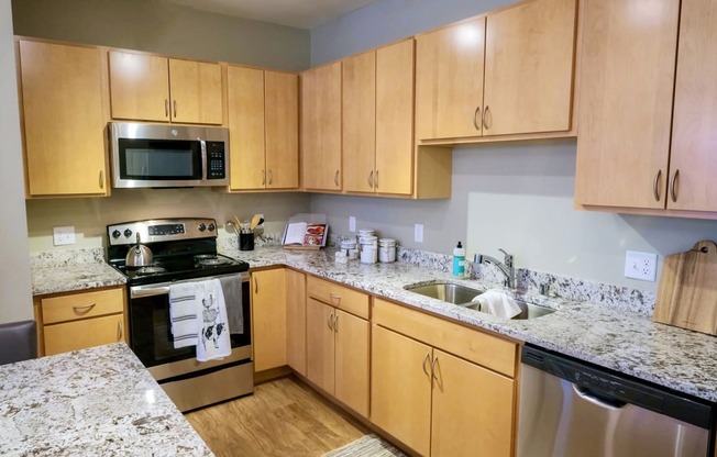 Kitchen at Landings of Lexington, Lexington, MN