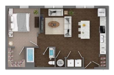 1 bed, 1 bath, 710 sqft, $1,910