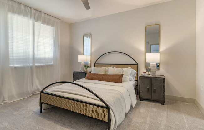 Model home bedroom at Aventine, Hercules, 94547