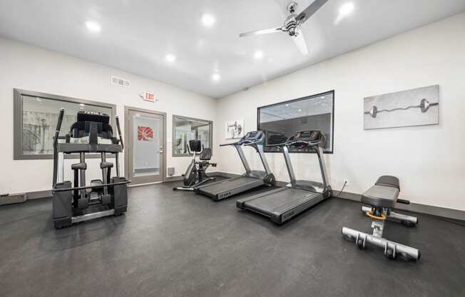 the gym in the owners home