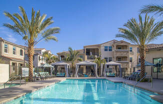 pool area  at Sorano Apartments, Moreno Valley, CA, 92557