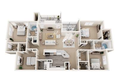 4 beds, 2.5 baths, 1,900 sqft, $2,501