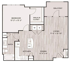 1 bed, 1 bath, 840 sqft, $1,128