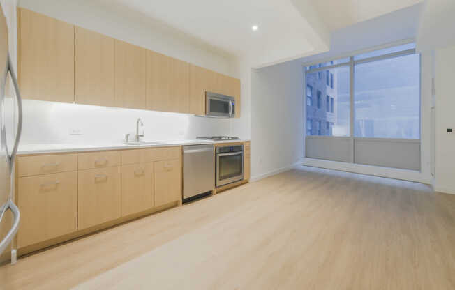 Kitchen and Studio with Hard Surface Flooring