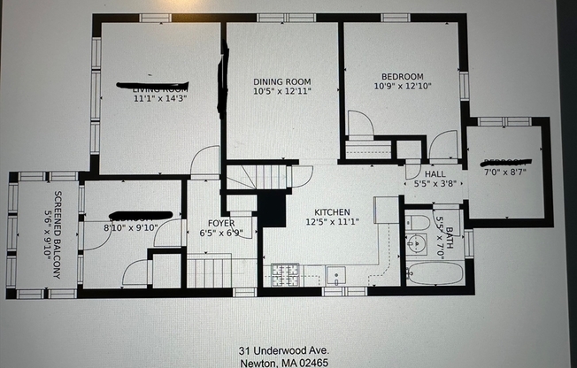 2 beds, 1 bath, 1,100 sqft, $2,800, Unit 2