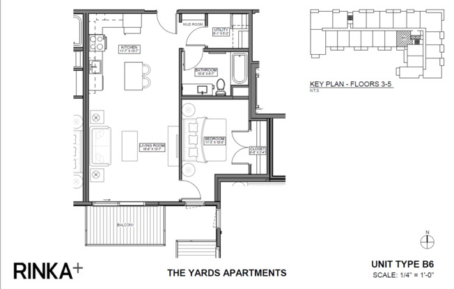 1 bed, 1 bath, 740 sqft, $1,715, Unit 415