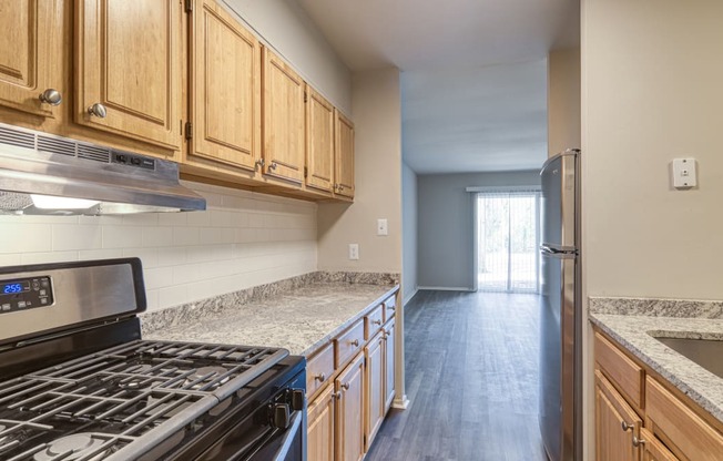 The Kitchen area in a Stratford Hills Garden Unit