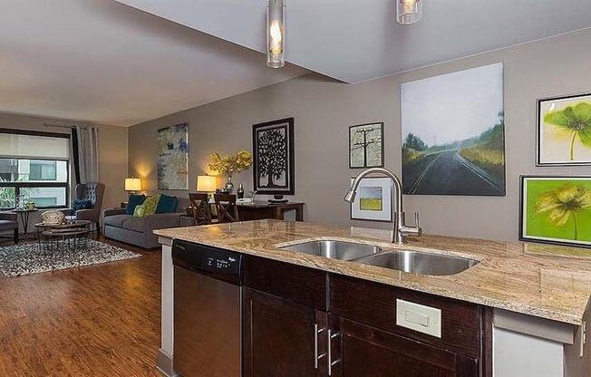 Kitchen Islands in Select Apartments at Berkshire Riverview, Texas, 78741