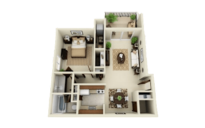 1 bed, 1 bath, 760 sqft, $1,478