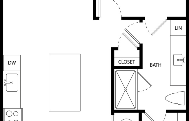 1 bed, 1 bath, 724 sqft, $1,395, Unit 317