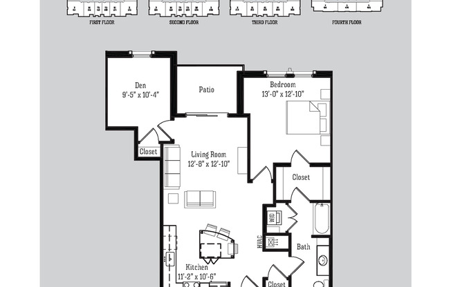 2 beds, 1 bath, 931 sqft, $1,950, Unit 8333 Globe Drive - 311