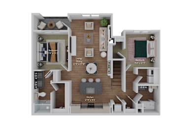 2 beds, 2 baths, 1,285 sqft, $2,095