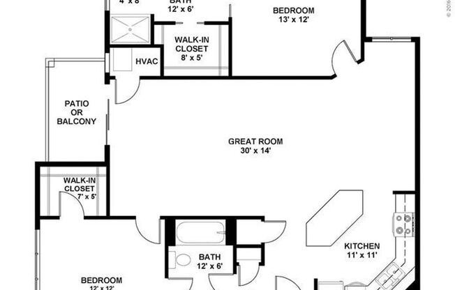 2 beds, 2 baths, 1,223 sqft, $1,675, Unit 931-100