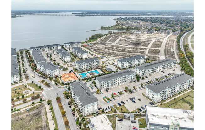 aerial view of Park at Bayside apartments
