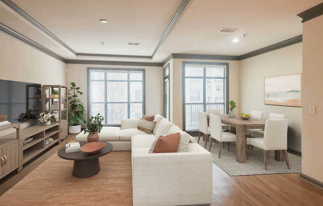 Living Room with Hard Surface Flooring