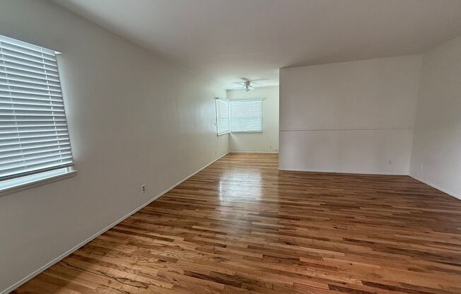 Fresh 2 bedroom 1 bath upper unit ready to rent! Small garage included!.